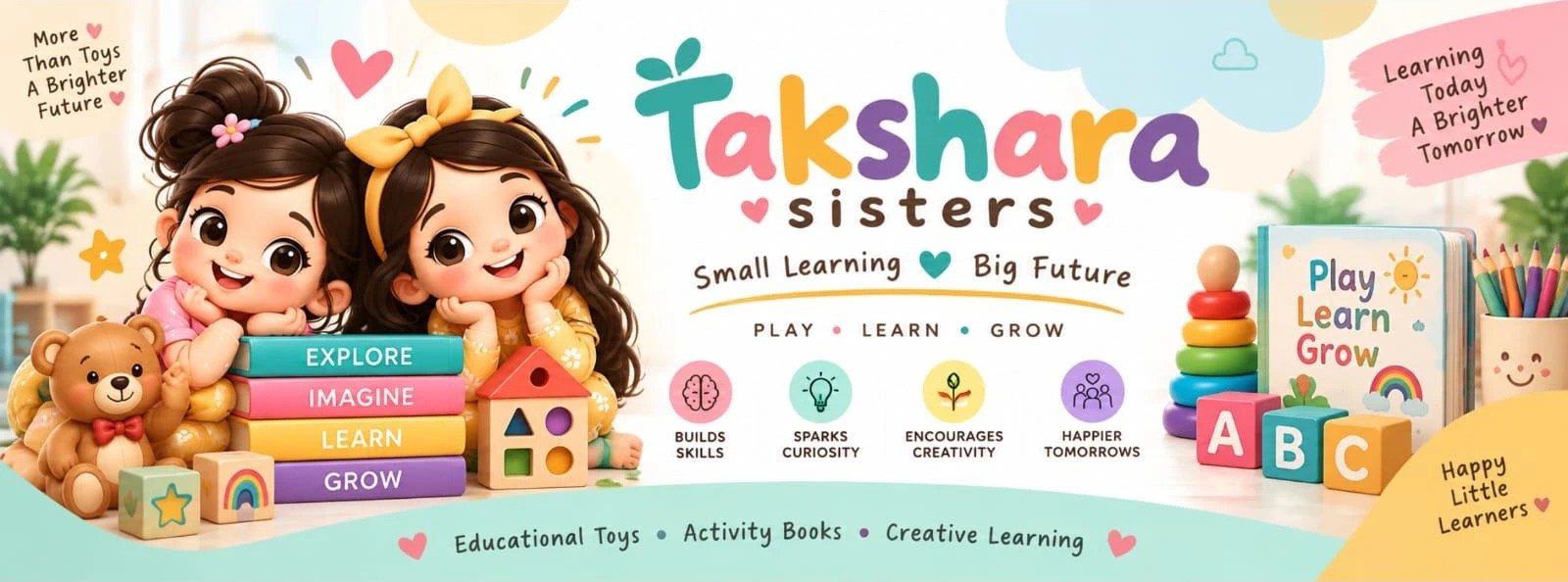 Takshara Sisters – Educational toys, activity books, creative learning